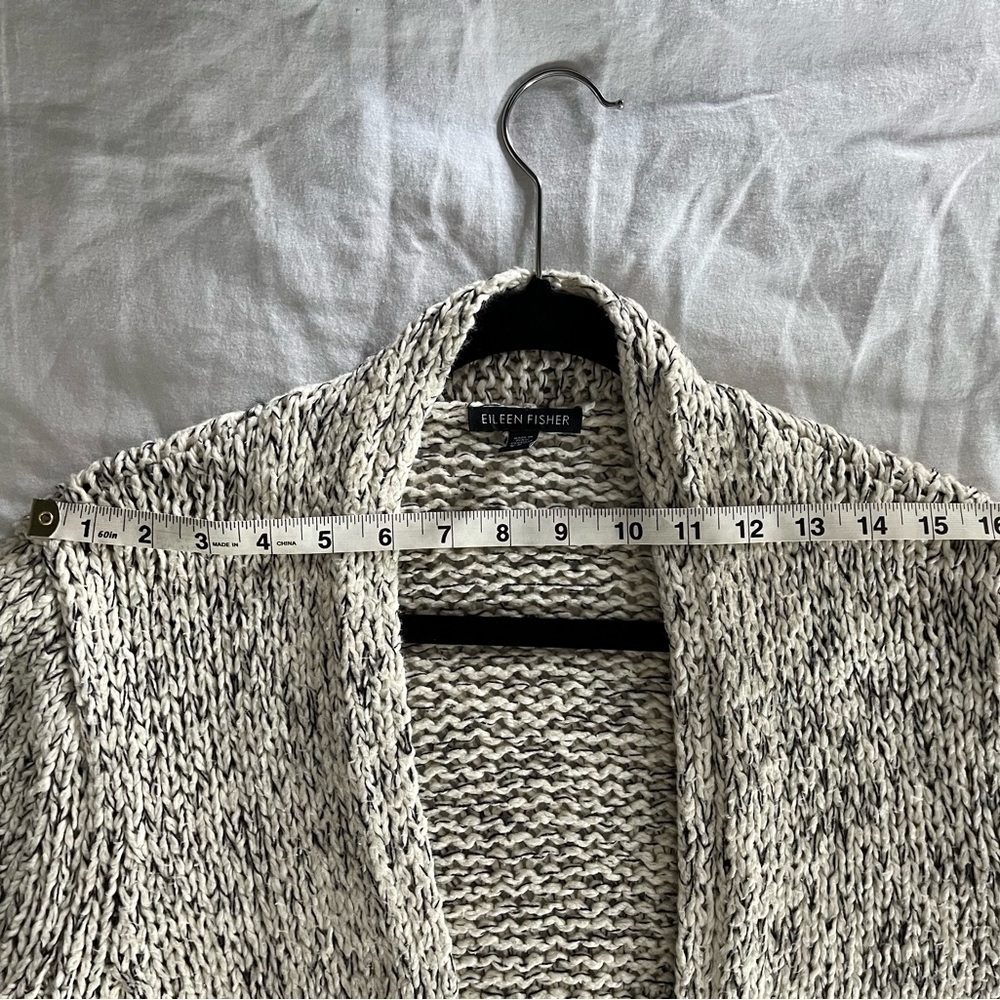 Eileen Fisher Peruvian Organic Cotton Alpaca Open Front Kimono Cardigan Sm EUC - Picture 16 of 16